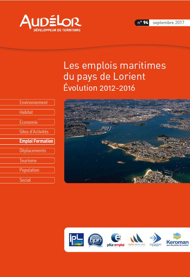 Les emplois maritimes du pays de Lorient. Évolution 2012-2016